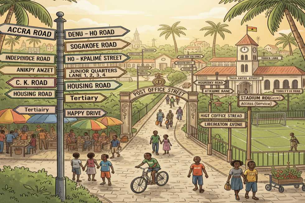 List of Streets in Ho Volta region