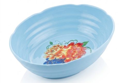Vintage Floral Salad Mixing Bowl