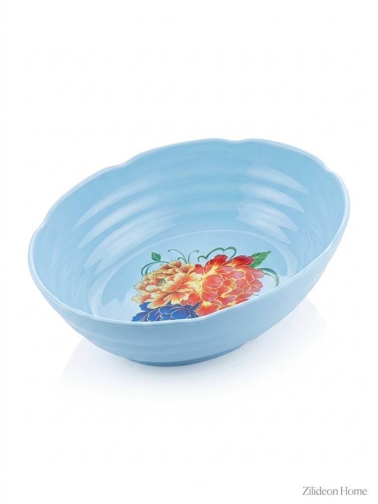 Vintage Floral Salad Mixing Bowl